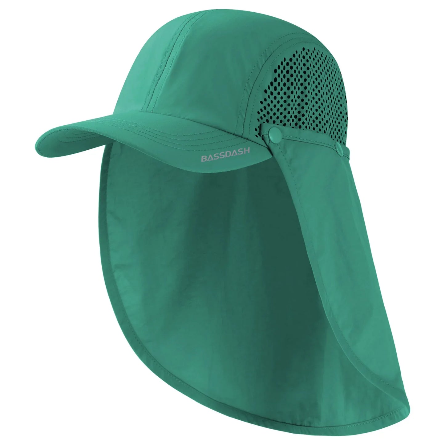 UPF 50+ Foldable Fishing Hat Baseball Cap with Removable Neck Flap Portable for Men Women Golf Hiking