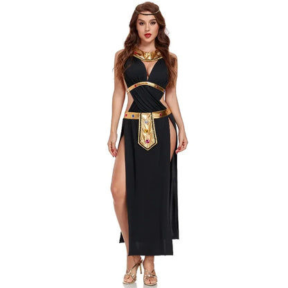 Ancient Egypt Pharaoh Empress Cleopatra Queen Costume Ancient Roman Princess Cosplay Clothing for Women Halloween