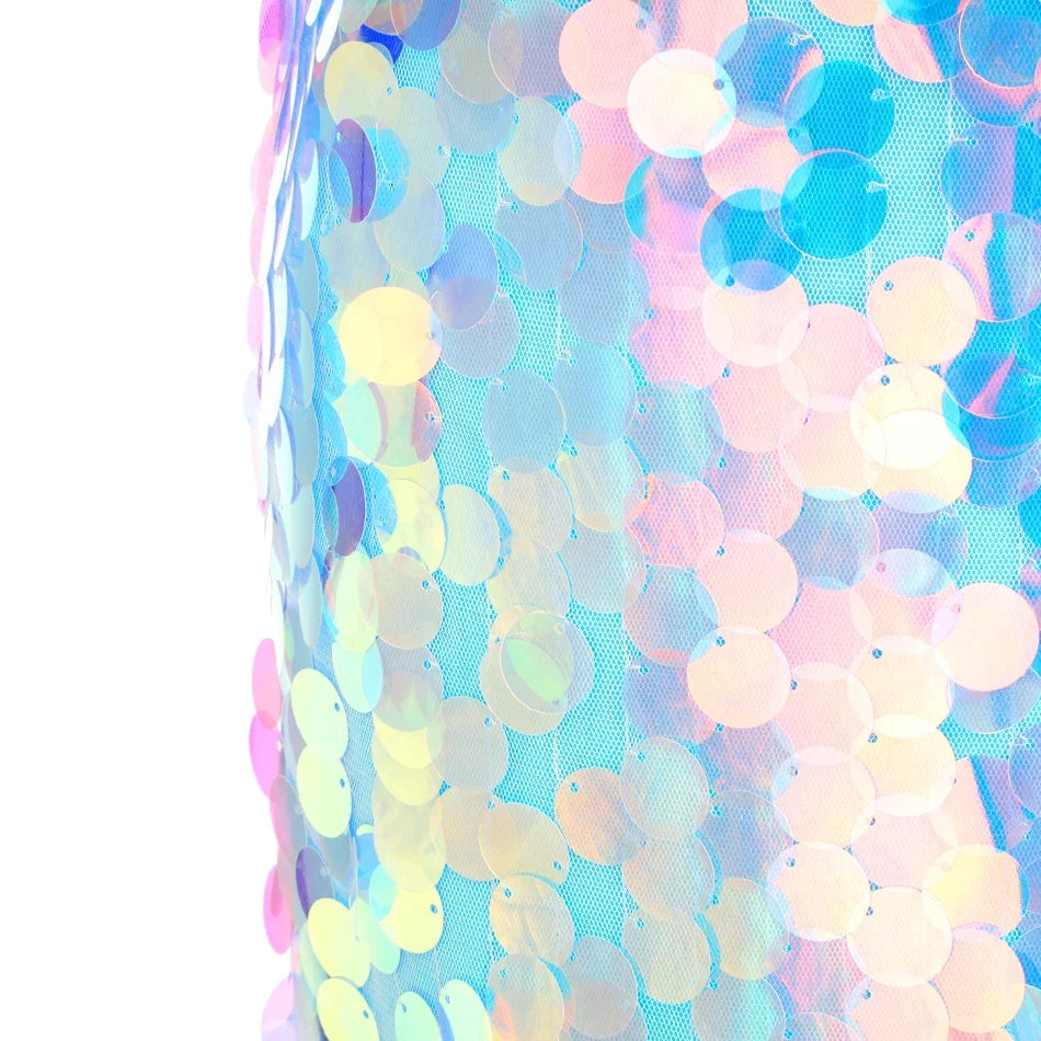 Mermaid Dress for Girl Charm Princess Cosplay Sequin Bling Costume for Kids Girl Fish Beauty Birthday Party Halloween Clothing