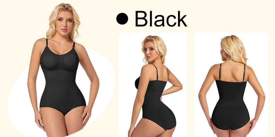 Slimming Shapewear Removable Bra Pads Bodysuit Body Shaper Women Seamless Tummy Control Slimming Sheath Flat Belly for Underwear
