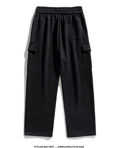 Korean Autumn Big Size Sweatpant Men Loose Baggy Sport Jogging Trouser Male Casual Work Sweat Pants Large Plus Jogger Grey Black