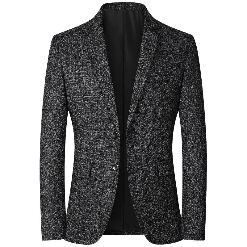 New Summer and Autumn Linen Thin Breathable and Sun-Protective Suit Jacket with Inner Lining, Slimming Middle-Aged Men's Suit