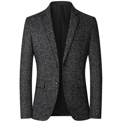 New Summer and Autumn Linen Thin Breathable and Sun-Protective Suit Jacket with Inner Lining, Slimming Middle-Aged Men's Suit