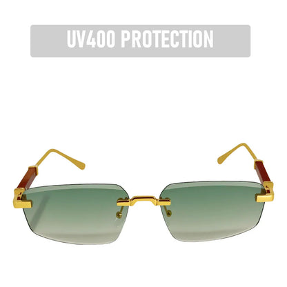 Rimless Sunglasses Women 2026 UV400 Protection Fashion Glasses Vintage Sunscreen Shades Lentes De Sol Mujer Lunette Soleil Femme