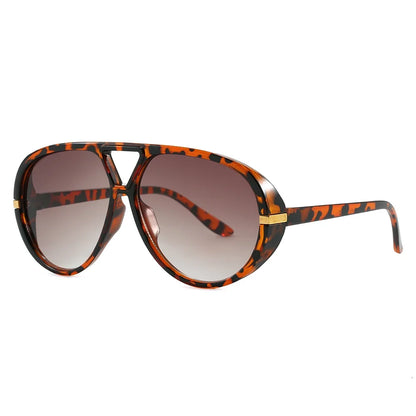 Cycling Trendy Women Square Twin Bridge Pilot Sunglasses New Luxury Designer Shades Outdoor Driving Travel Female Sun Glasses
