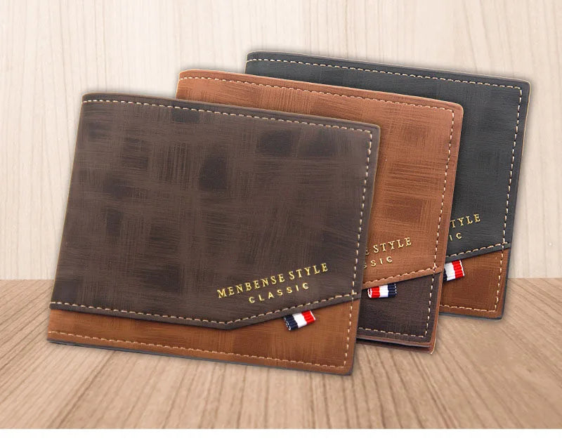 Portefeuilles Homme Mini Porte-monnaie Classique Slim Porte-photo Petit Portefeuille Homme Qualité Porte-cartes Cuir Givré Homme Sacs