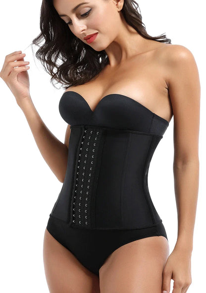 Waist Trainer corset Latex Women Plus Size Waist Cinchers Body Shaper Tummy Control  Fajas Colombianas with Hooks Slimming Belt