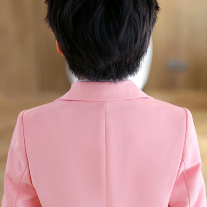 2-14 Yrs Toddler Suit Set with Rose Embroidery 3-Piece Formal Conmmunion Tuxedo Jacket Pants Tie Fast Delivery DTLumika