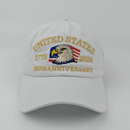 US 250th Anniversary Cap Adjustable Retro Washed Patriotic Cap US 250th Anniversary Tribute Hat Trucker Hat for Men & Women
