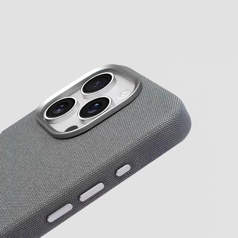 For MagSafe Nylon Canvas Phone Case For iPhone 13 14 15 16 Pro Max Plus Luxury Weave Texture Military Shockproof Magnetic Cover