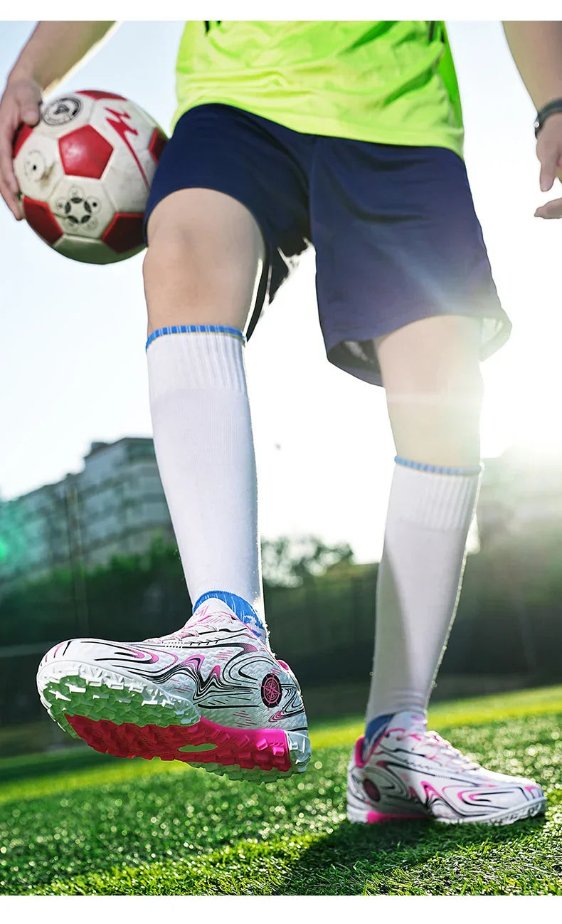 Men's football shoes with long studs for men, women, children, boys, teenagers, sports sneakers, outdoor training shoes