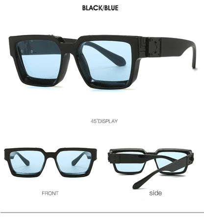 Millionaire Sunglasses For Men Vintage Square Sun Glasses Fashion Retro Sunglasses Women Trendy Luxe Gafas De Sol Hombre Lunette
