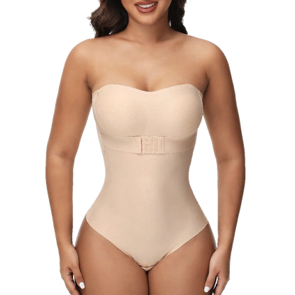 Strapless Thong Bodysuits 4XL Women Belly Control Full Body Shaper Push Up Breast Underwear Plus Size Women's Clothing