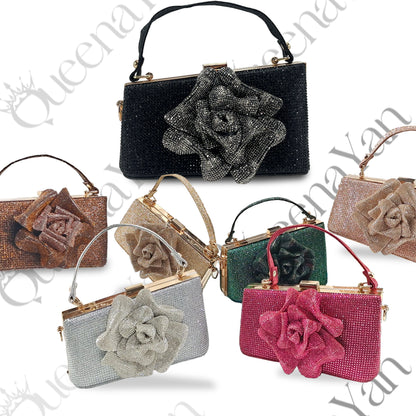2025 Large Flower Design Shoes & Bag Nigerian Coffee Color Women's Stiletto Shoes For Special Good Time INS Style