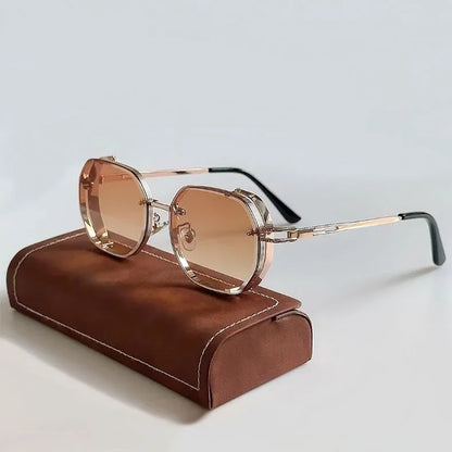 Steampunk Sunglasses For Men Punk Retro Sunglasses Women Trendy Vintage Fashion GlassesLuxe Gafas De Sol Hombre Zonnebril Heren