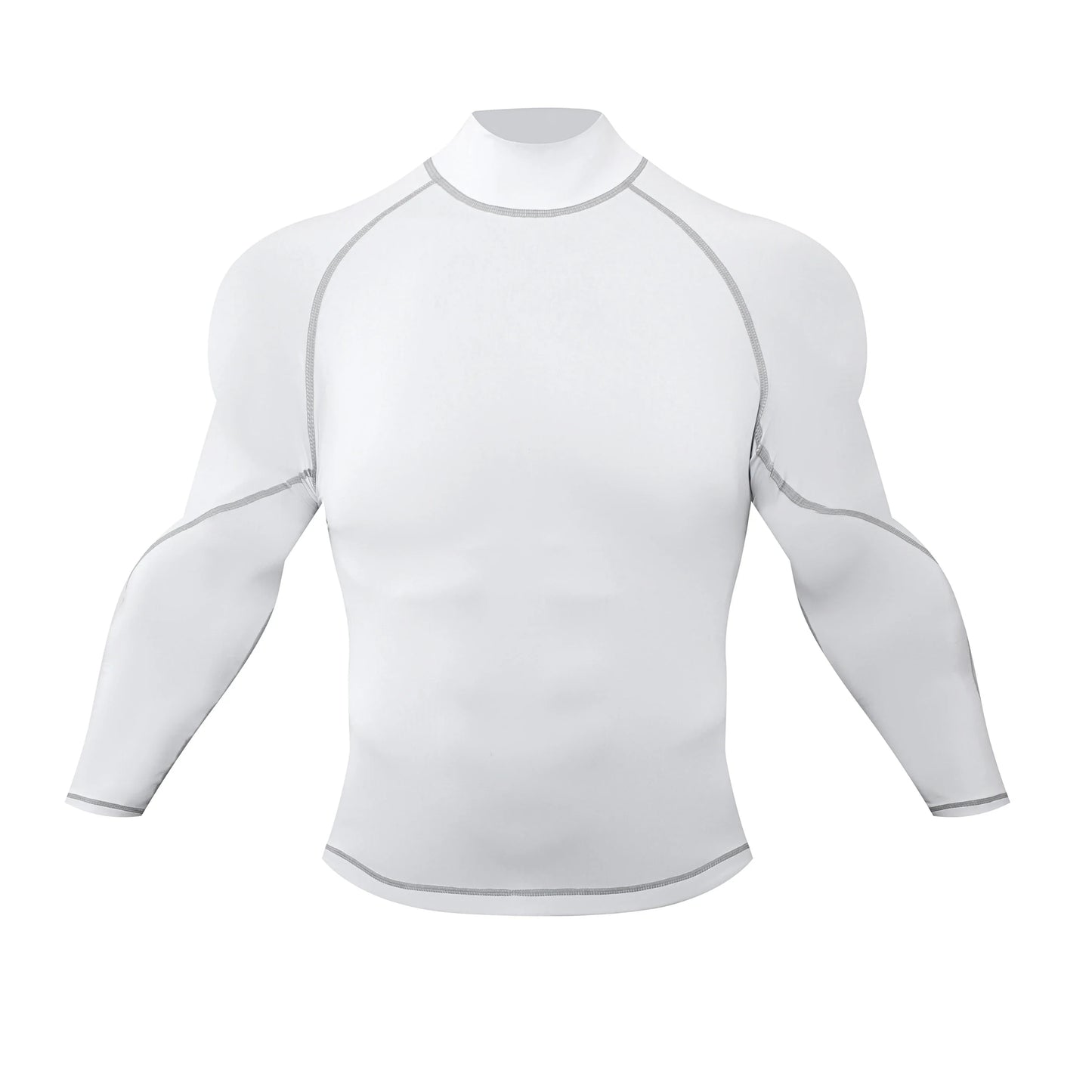 Cody Lundin Mock Neck Men Compression Long Sleeve Fitness Shirt Grappling Boxing Jersey, MMA Jitsu BJJ Rash Guard With Anti Slip