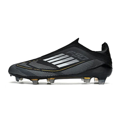 2712 Without-Lace Mens Soccer Shoes F50 SLIP-ON Non-Slip Turf Soccer Cleats Boys TF/FG Training Football Boots Chuteira Campo