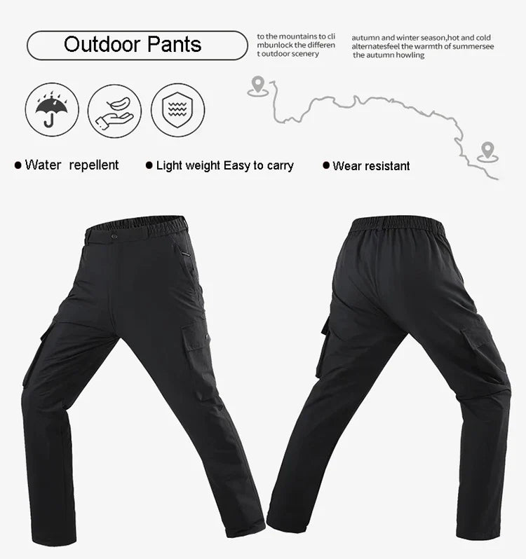 Hiking Pants Men Lightweight Travel Pants for Men Quick Dry Mens Fishing Pants Resistant Cargo Work Pants