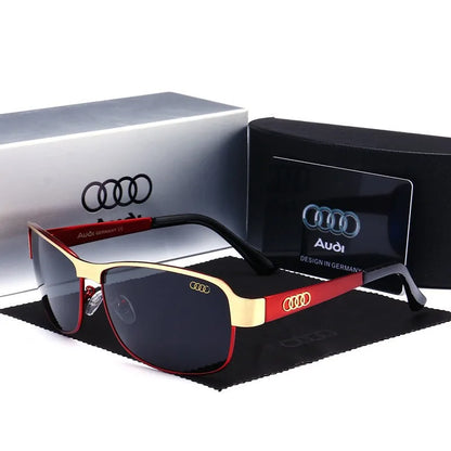 Retro Oval UV400 Polarized Sunglasses for Men Women Motorcycle Glasses Anti-Glare Outdoor Adventure Shades 554