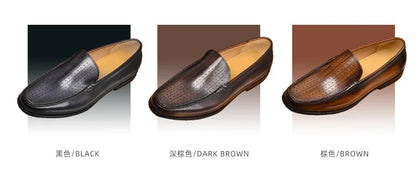 Newest 2025 Genuine Leather Men Driving Shoes Slip On Super Quality Comfortable Men Casual Cowhide Leather Moccasins Loafers