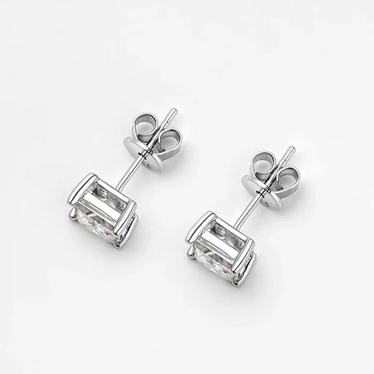 Real 1 Carat D Color Moissanite Stud Earrings For Women Top Quality 100% 925 Sterling Silver Sparkling Wedding Jewelry Hot