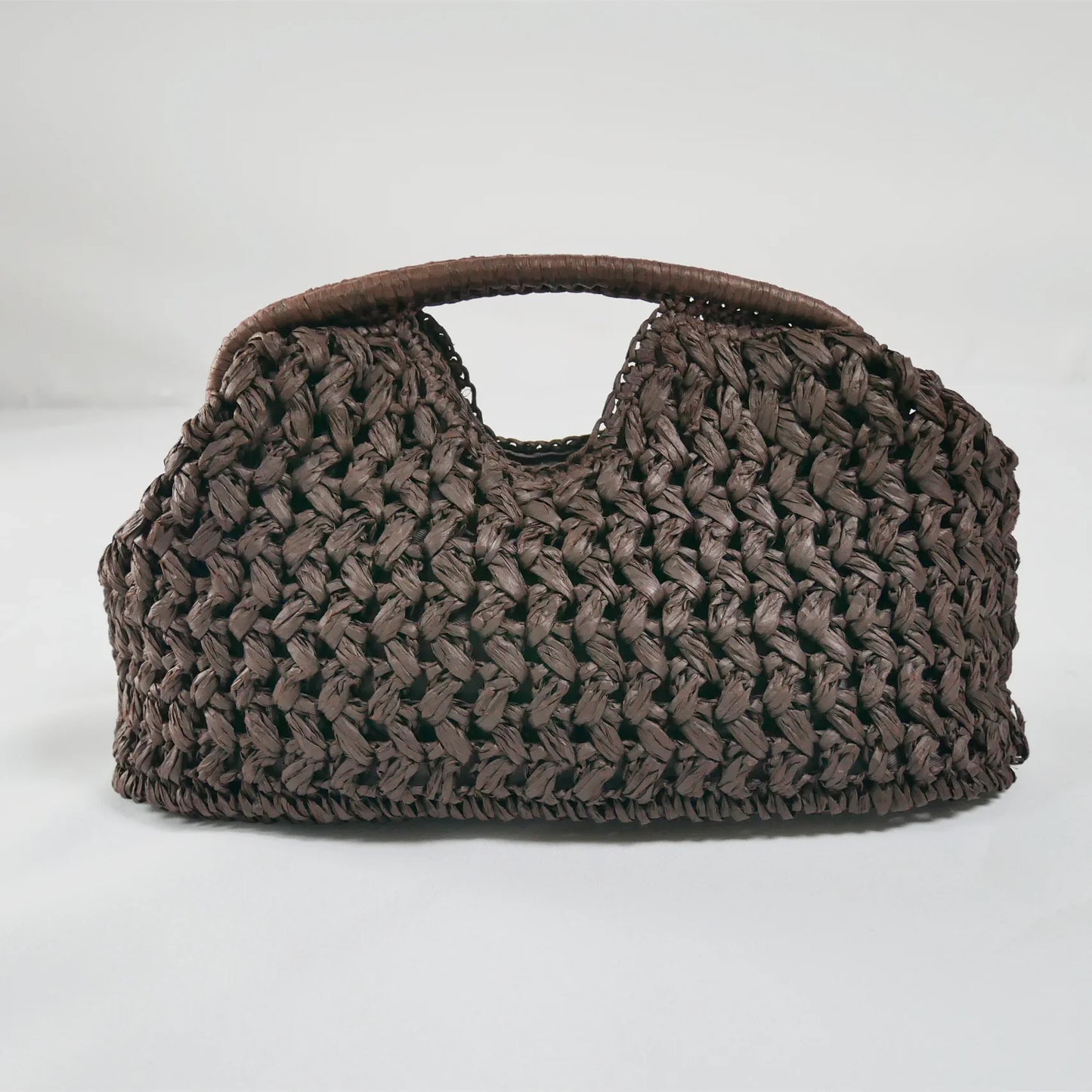 Fashion Straw Clip Shell Clutch Bag for Women Designer Paper Woven Handbags Casual vintage Handmade Summer Beach Bag 2025
