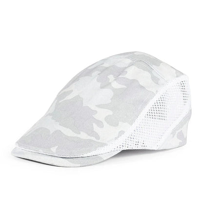 Summer Mens Hats Breathable Mesh Newsboy Caps Outdoor Baker Boy Boinas Cabbie Hat Fashion Driving Flat Cap For Women