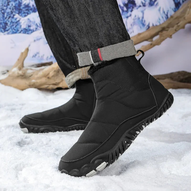 Cotton Boots Men/women Large Size 47 Waterproof Snow Boots Winter Warm  Comfort Zipper Anti Cold Non-slip Cotton Boots