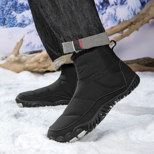 Cotton Boots Men/women Large Size 47 Waterproof Snow Boots Winter Warm  Comfort Zipper Anti Cold Non-slip Cotton Boots