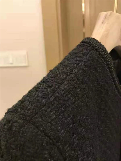 Women's Suit Coat 2025 Spring Autumn Temperament Versatile Ladies Woolen Blazer Jacket Casual Loose Lady Blazer Outerwear