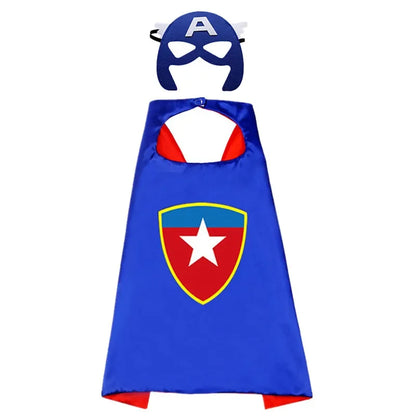 New Superhero Capes for Kids 3-10 Year Old Boy Gifts Boys Cartoon Dress Up Costumes Party Supplies Easter Gifts Cosplay Costumes