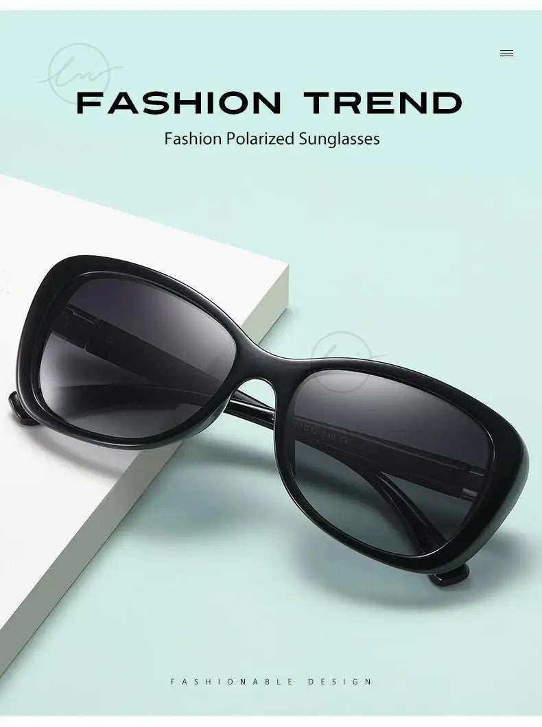Brand Young Style Women's Sunglasses Gradient Polarized Driving Glasses Luxury Design Ladies Elegant Lunette De Soleil Femme