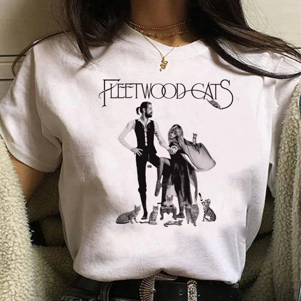 Rumours Fleetwood Mac top women Y2K harajuku anime t shirt female harajuku clothing