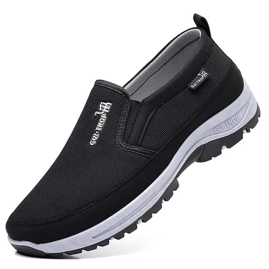 Loafers Men Sneakers Mesh Breathable Non-Slip Slip On Vulcanized Shoes Soft Sole Solid Color Comfortable Water Shoes
