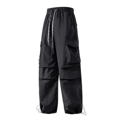 Women Hiking Pant Elastic Waist Trouser Adjustable Cuff Windproof Pant Men Outdoor Camping Pant Multiple Pockets Waterproof Pant