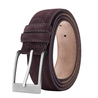 New Style Fashion Brand Welour Genuine Leather Belt For Jeans Leather Belt Men Mens Belts Luxury Suede Belt Straps