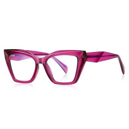 Fashion Personalized Glasses Anti-blue Light Cat Eye Reading Glasses Can Be Customized Prescription Ladies Eyeglasses 2167