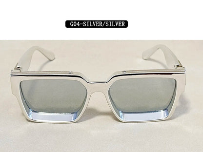 Senior Square Sunglass Men Vintage Millionaire Sunglasses Women Silver Retro Fashion Glasses Dropshipping Gafas De Sol Hombre