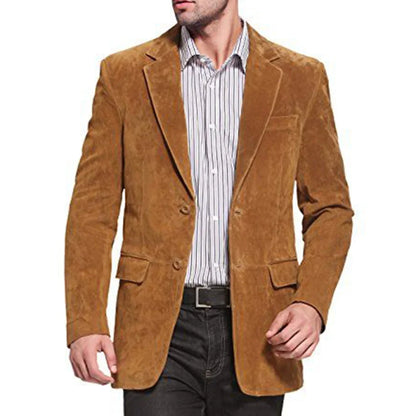 Men's Faux Suede Jacket Comfortable Commuter Casual Fashion Slim fit Jacket Best Seller Men's Jacket Comfortable Commuter Weal