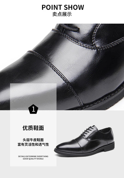 High Quality Men Genuine Leather Shoes Luxury Designer Oxford ShoesMale Business Office Brogue Dress Shoes for Men Wedding Shoe