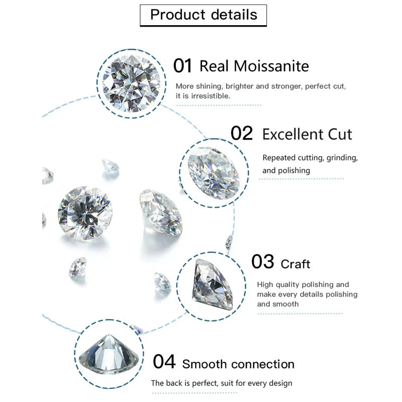Pear Cut 3-Stone Full 3EX Moissanite Short Dangle Drop Earrings for Women s925 Silver Teardrop Earring Party Jewelry Gift