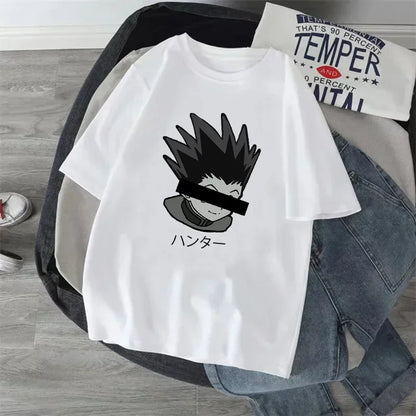 Anime Hunter X Hunter T-shirt Japan Manga Hisoka Killua Zoldyck Kawaii Funny T Shirts Kurapika Devil Eye Short Sleeve Tee Tops