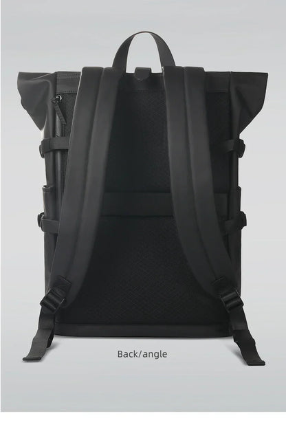 Heroic Knight Men's backpack Waterproof Roll Top Backpack Women Travel Expandable USB Charging Large Capacity Laptop Bag Mochila