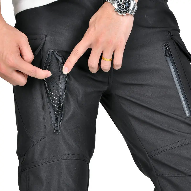 Motorcycle Riding Jeans Pants Waterproof reflective Soft Casual Inset Gear Wear-resistant Protective Layer On Hips And Knees
