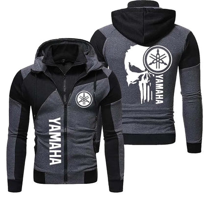 logo motorcycle racing team 2026 new men's double-layer zipper hooded outdoor extreme sports enthusiast hooded sweatshirt