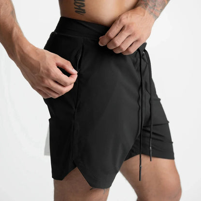 Mens Workout Fitness Shorts Camo Thin Style Breathable Jogger Gym Bodybuilding Quick Dry Running Shorts Zipper Phone Pockets