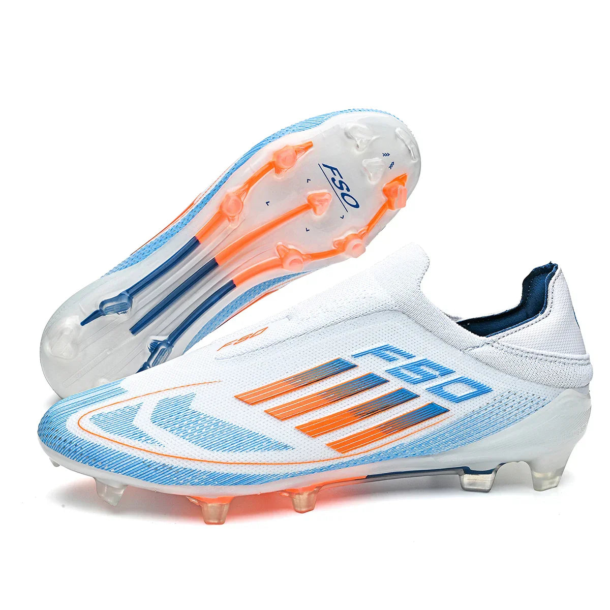New Men Soccer Shoes Cleats Outdoor Sport Football Boots Non Slip Training Boys Breathable Adult Long Spikes Match Comfortable