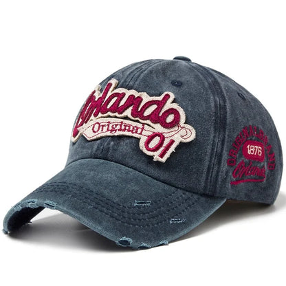 Hip Hop Holes Baseball Hat For Men Women Retro Washed Cotton Peaked Cap Fashion Snapback Sun Visors Punk Letter Bonnet кепка y2k