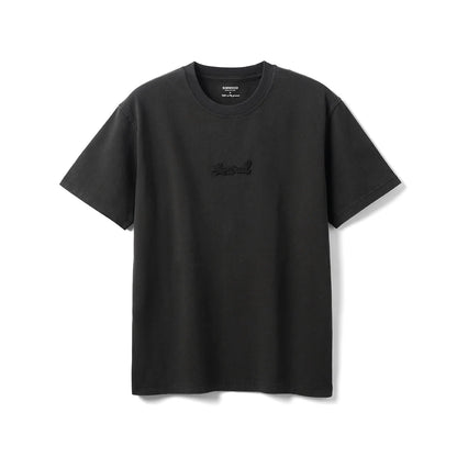 2026 Summer New 260gsm 100% Cotton Fabric Snow Washed Vintage T-shirts Men Letter Embroidery Plus Size Tops