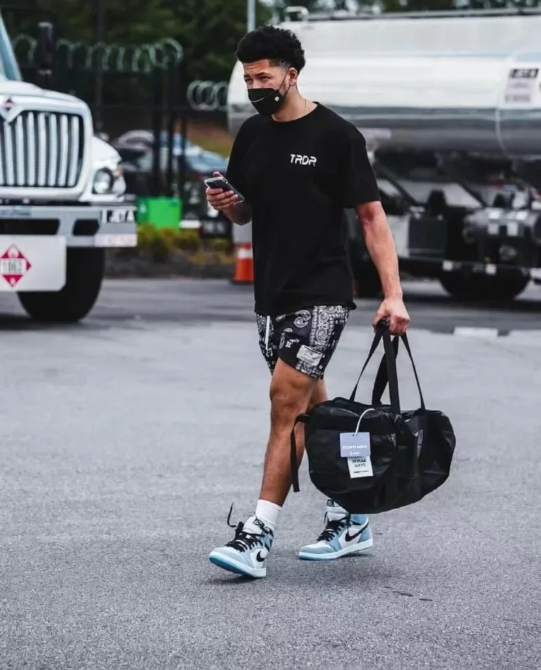 Mens Motorcycle Trend Casual Sports Shorts Gym Fitness Quick Dry Mesh Beach Basketball Jogger Short Pants Sweatpants Bottoms